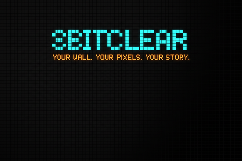 8bitclear点阵格子品牌图