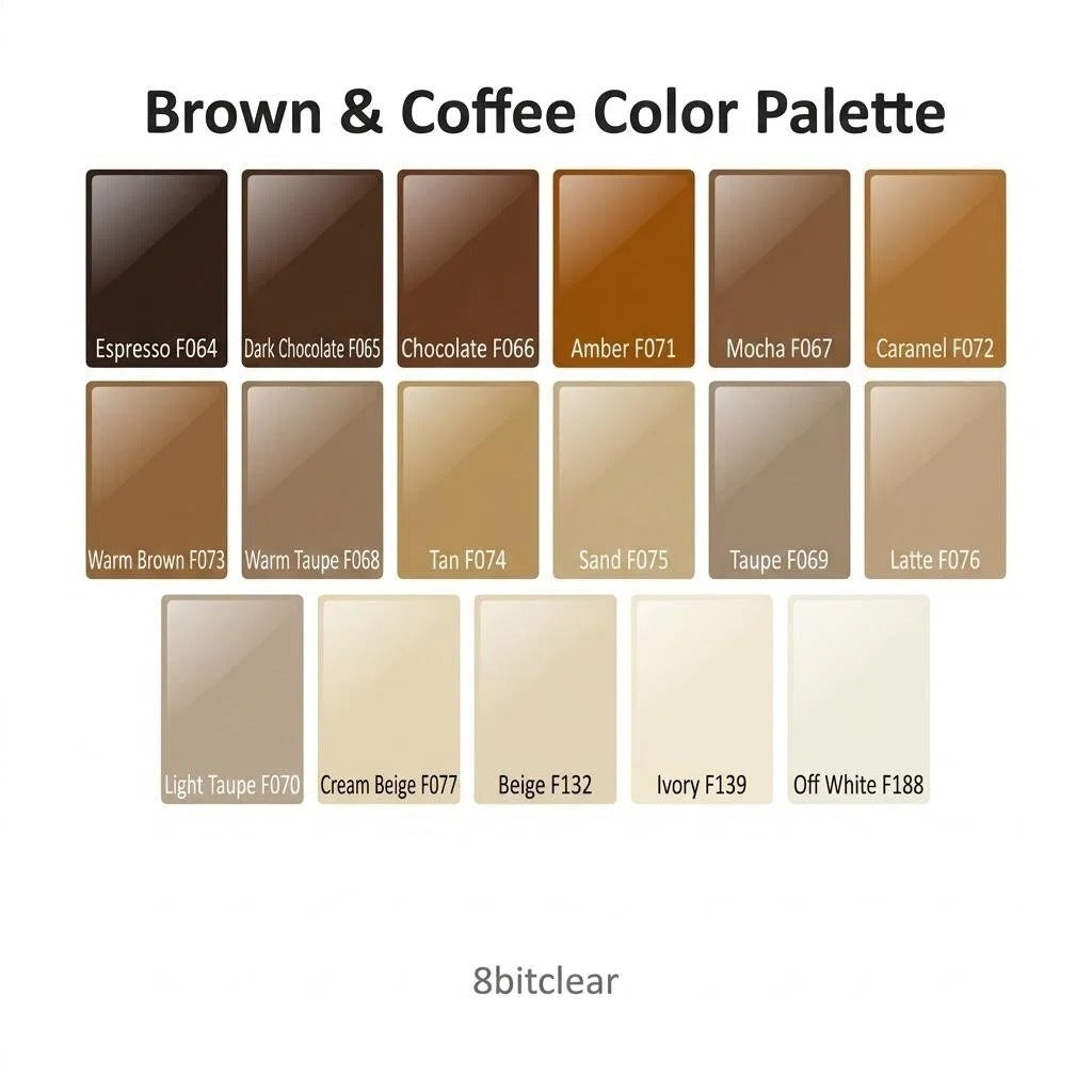Brown & Coffee Glass Dot Tiles