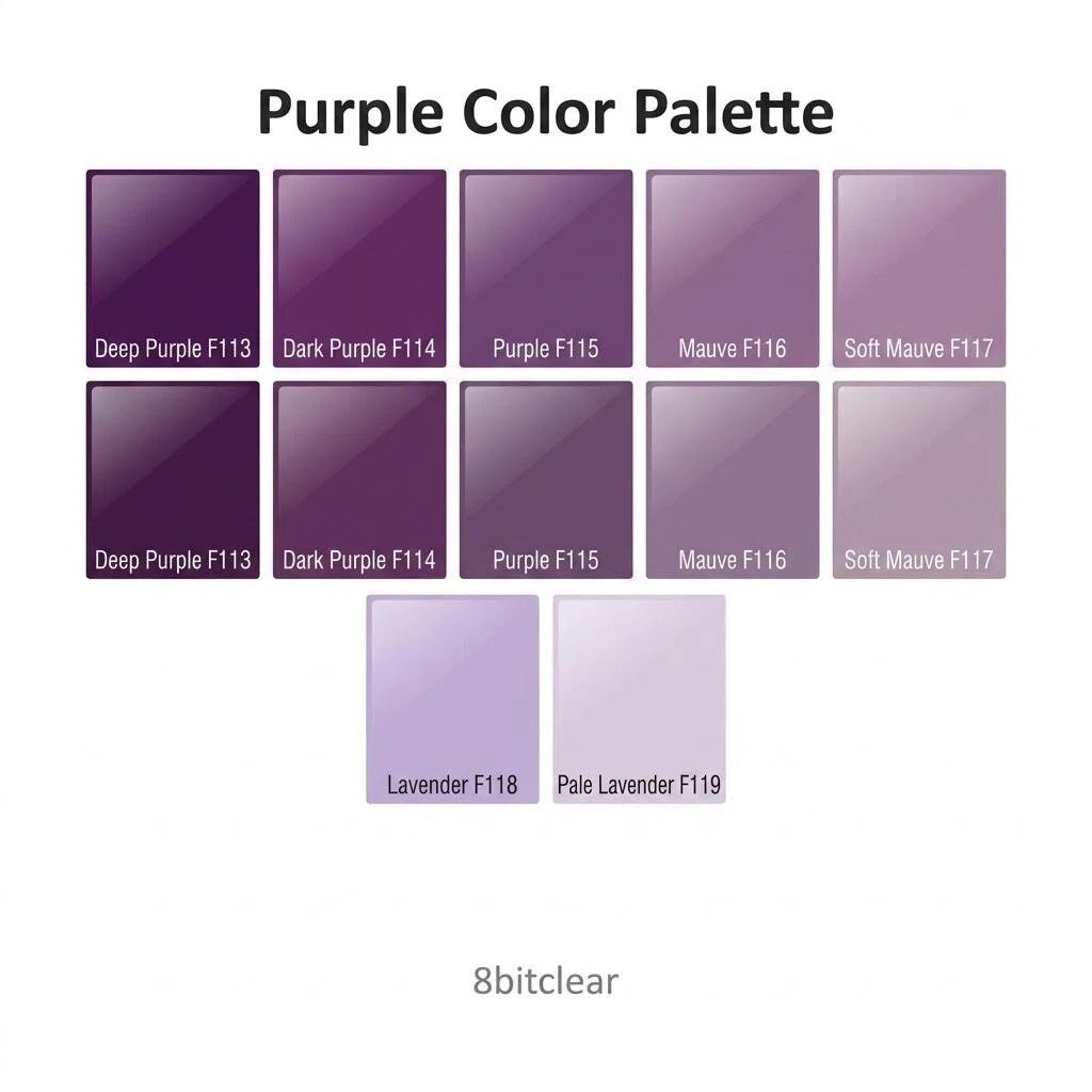Purple Glass Dot Tiles