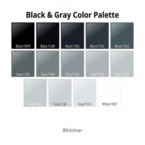 Black, White & Gray Glass Dot Tiles
