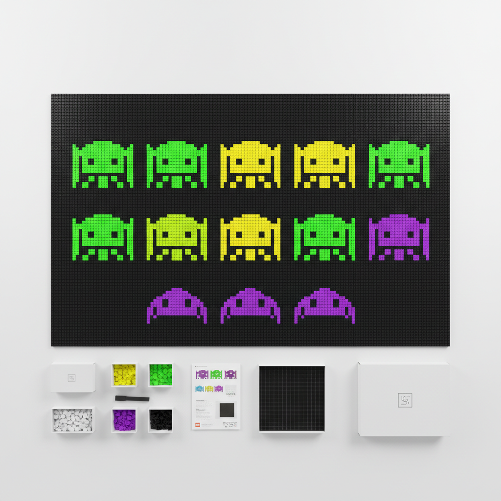 Retro Arcade Pixel Mosaic Kit