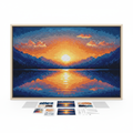 Mountain Lake Sunrise Pixel Mosaic Kit