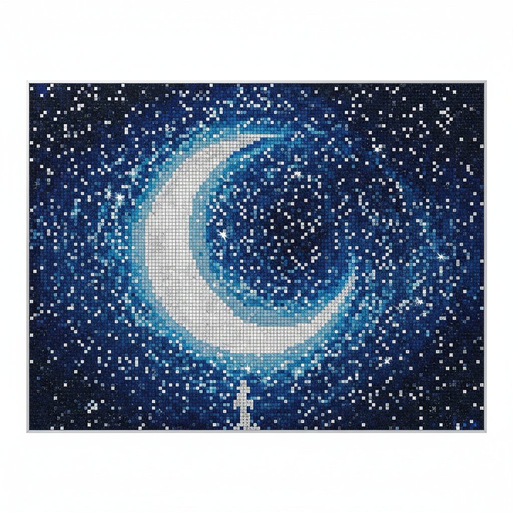 Starry Night Tribute Pixel Mosaic Kit