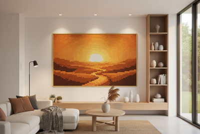 Japandi Living Room - Desert Mosaic