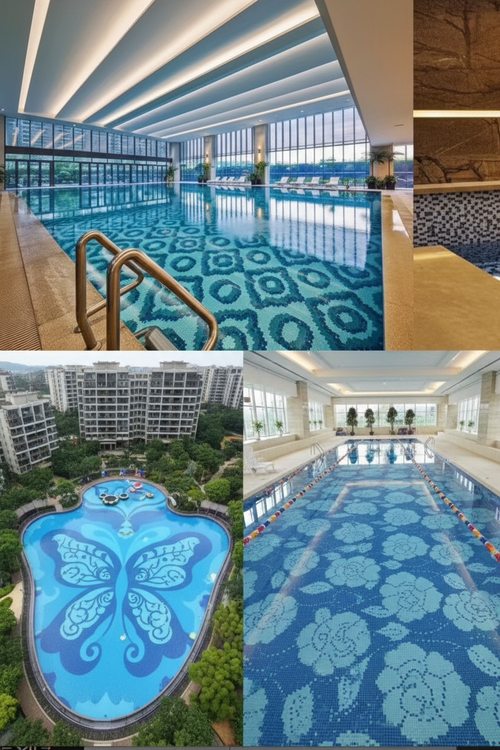 Swimming Pool Mosaic — Portrait